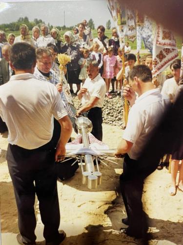 Посвячення хрестів на куполах 1999 рік